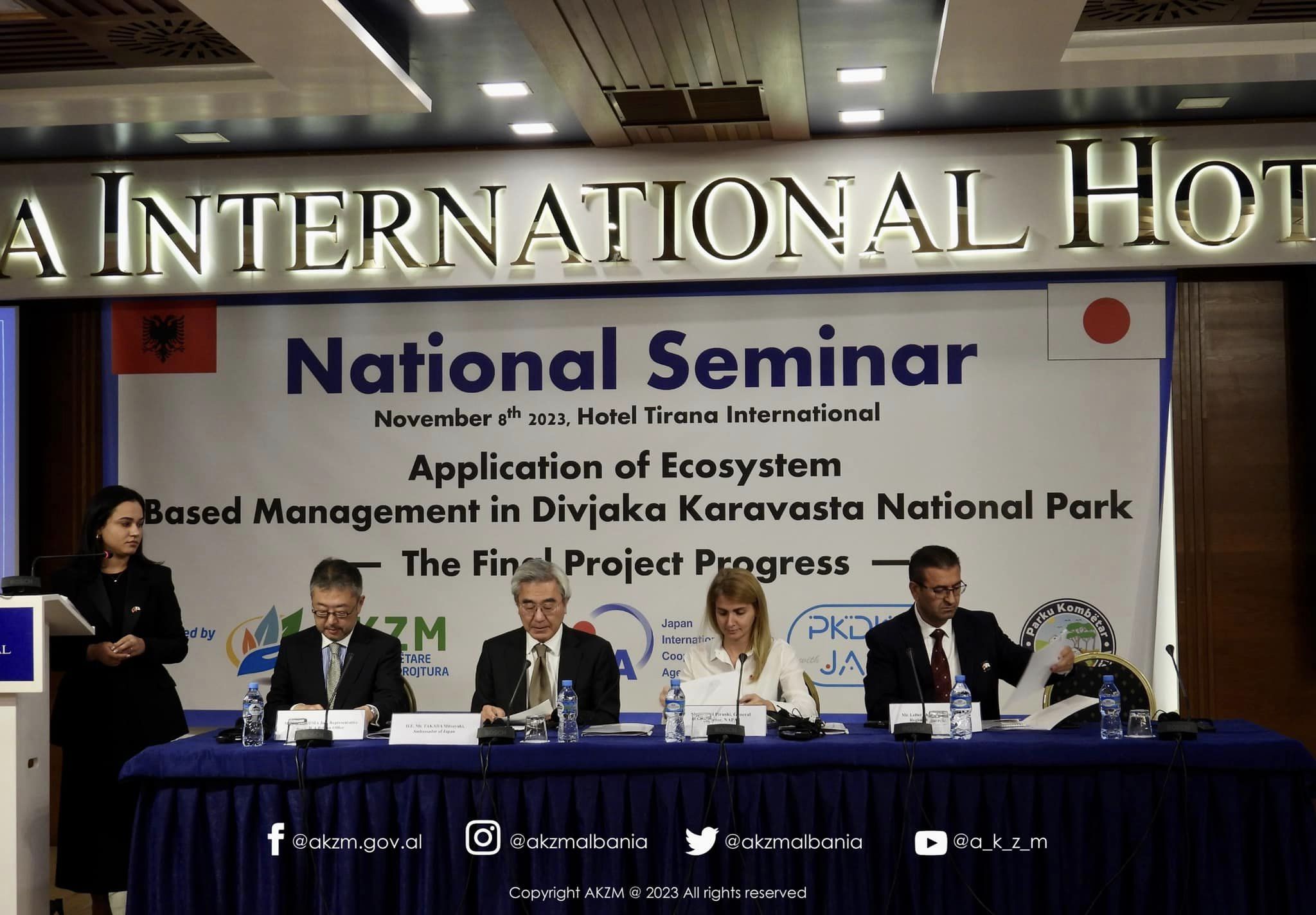 Seminari Kombëtar i projektit për Ndërtimin e Kapaciteteve për Përmirësimin e Menaxhimit të Bazuar në Ekosistem në Parkun Kombëtar “Divjakë-Karavasta”
