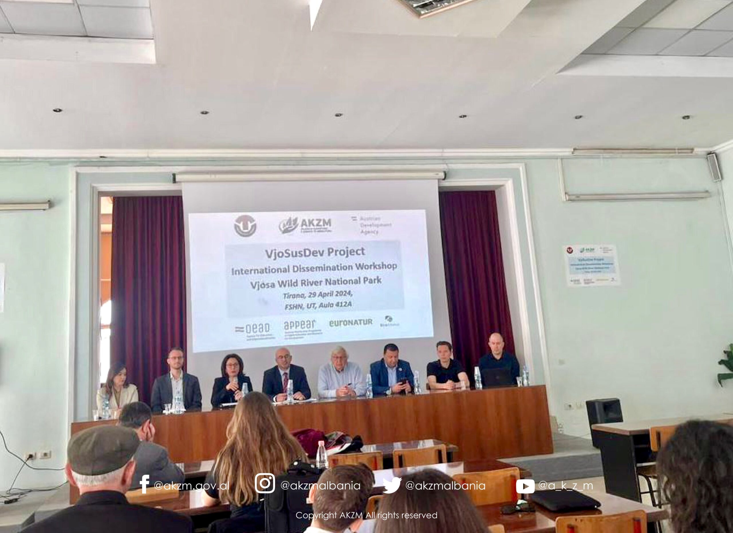 Mbahet në Tiranë konferenca “Parku Kombëtar i Lumit Vjosa-Projekti VjoSusDev”