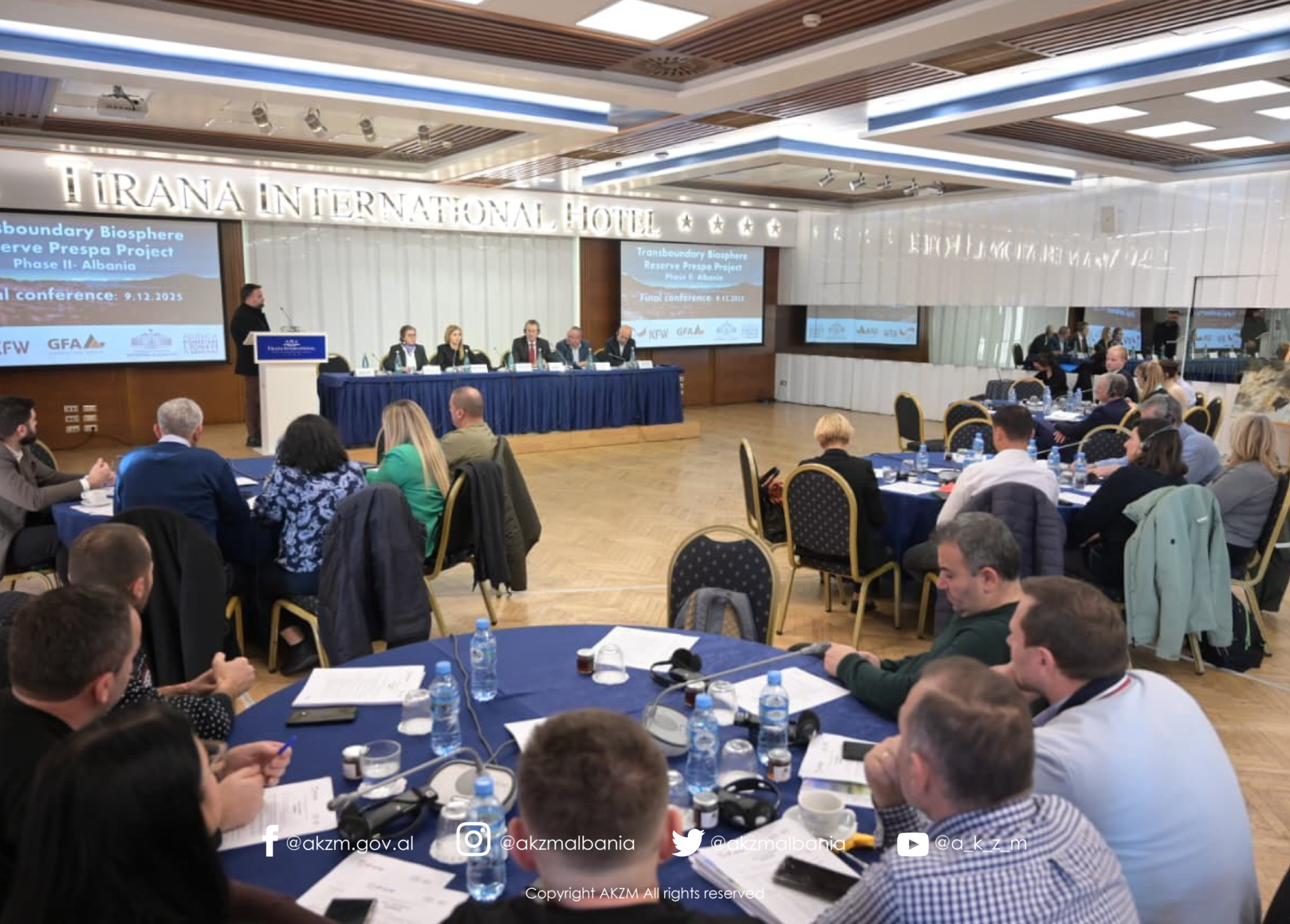 Ministria e Mjedisit, AKZM dhe Banka Gjermane për Zhvillim shënojnë përfundimin e Projektit të përbashkët “Rezerva Ndërkufitare e Biosferës Prespë, Faza II – Shqipëri”