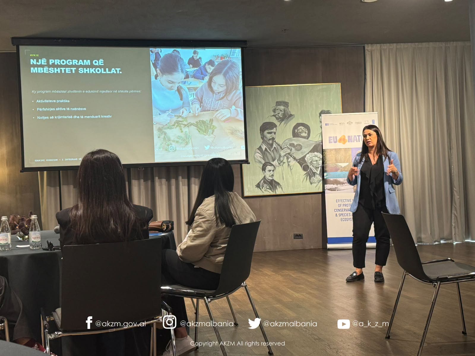 Takim i organizuar nga UNDP me pjesëmarrjen e 28 profesionistëve të rinj të punësuar pranë AdZM-ve në kuadër të projekteve “EU4Nature” dhe “Menaxhimi i Ligatinave”