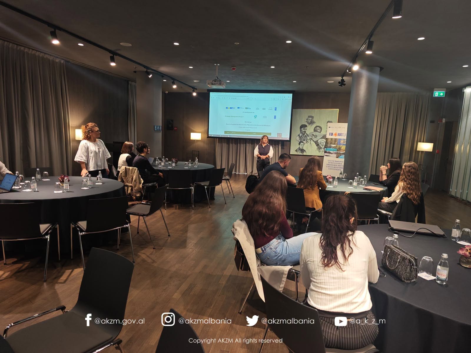 Takim i organizuar nga UNDP me pjesëmarrjen e 28 profesionistëve të rinj të punësuar pranë AdZM-ve në kuadër të projekteve “EU4Nature” dhe “Menaxhimi i Ligatinave”