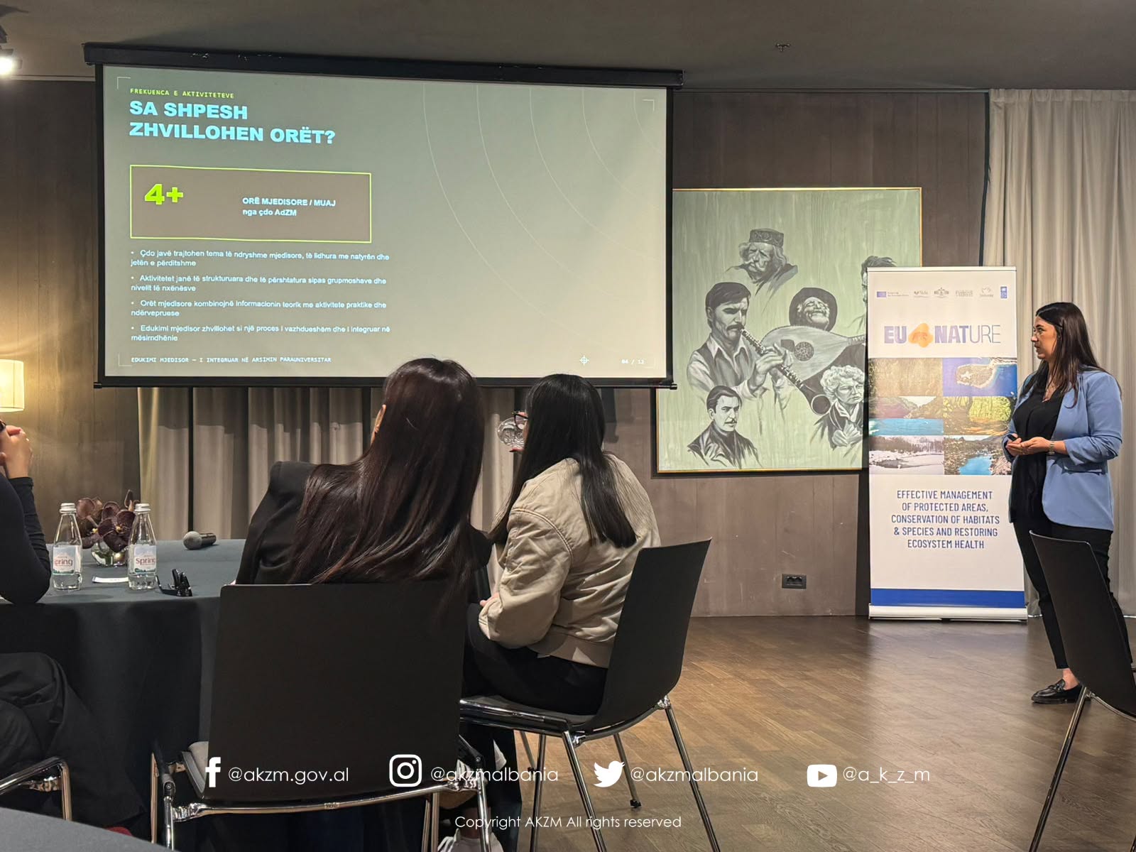 Takim i organizuar nga UNDP me pjesëmarrjen e 28 profesionistëve të rinj të punësuar pranë AdZM-ve në kuadër të projekteve “EU4Nature” dhe “Menaxhimi i Ligatinave”