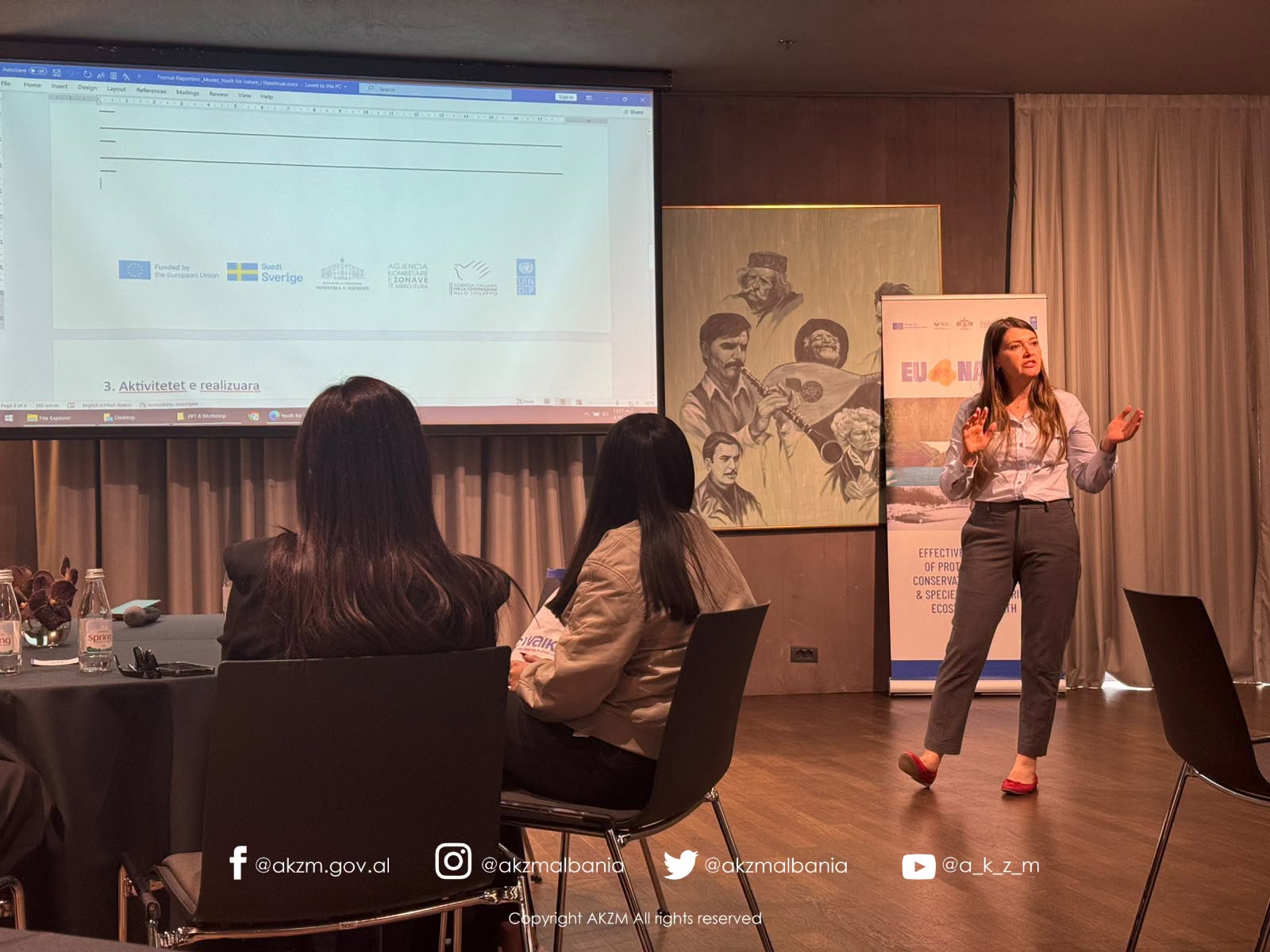 Takim i organizuar nga UNDP me pjesëmarrjen e 28 profesionistëve të rinj të punësuar pranë AdZM-ve në kuadër të projekteve “EU4Nature” dhe “Menaxhimi i Ligatinave”
